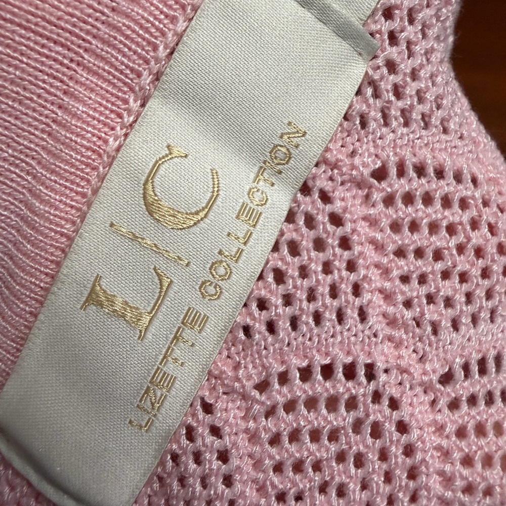 Lizette Collection vintage-style, long-sleeve knit polo women’s sweater. - Picture 5 of 7